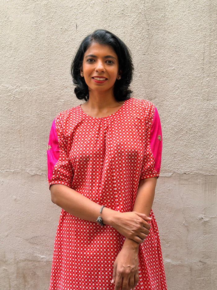 Zephyr Sweet Checks Kurta Set
