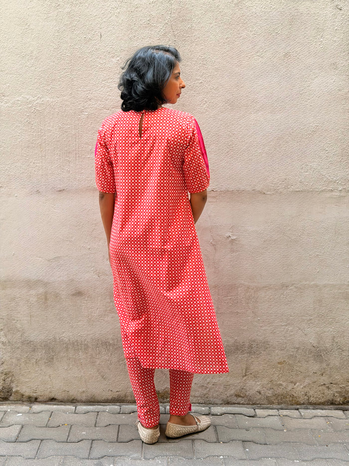 Zephyr Sweet Checks Kurta Set