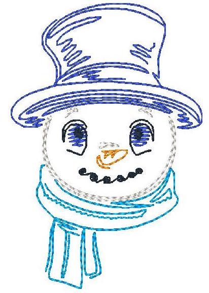 Zig Zag Snowmen for [4x4] # 10408