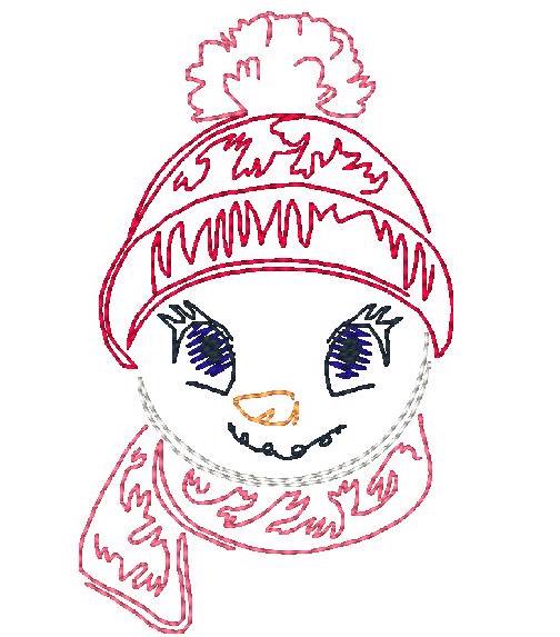 Zig Zag Snowmen for [4x4] # 10408